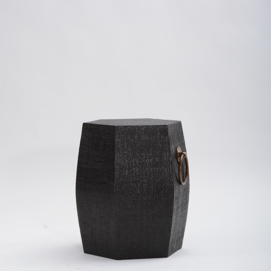 Handmade Linen Chinese Stool - Traditional Asian Home Decor for Living Room, Bedroom & Meditation Space