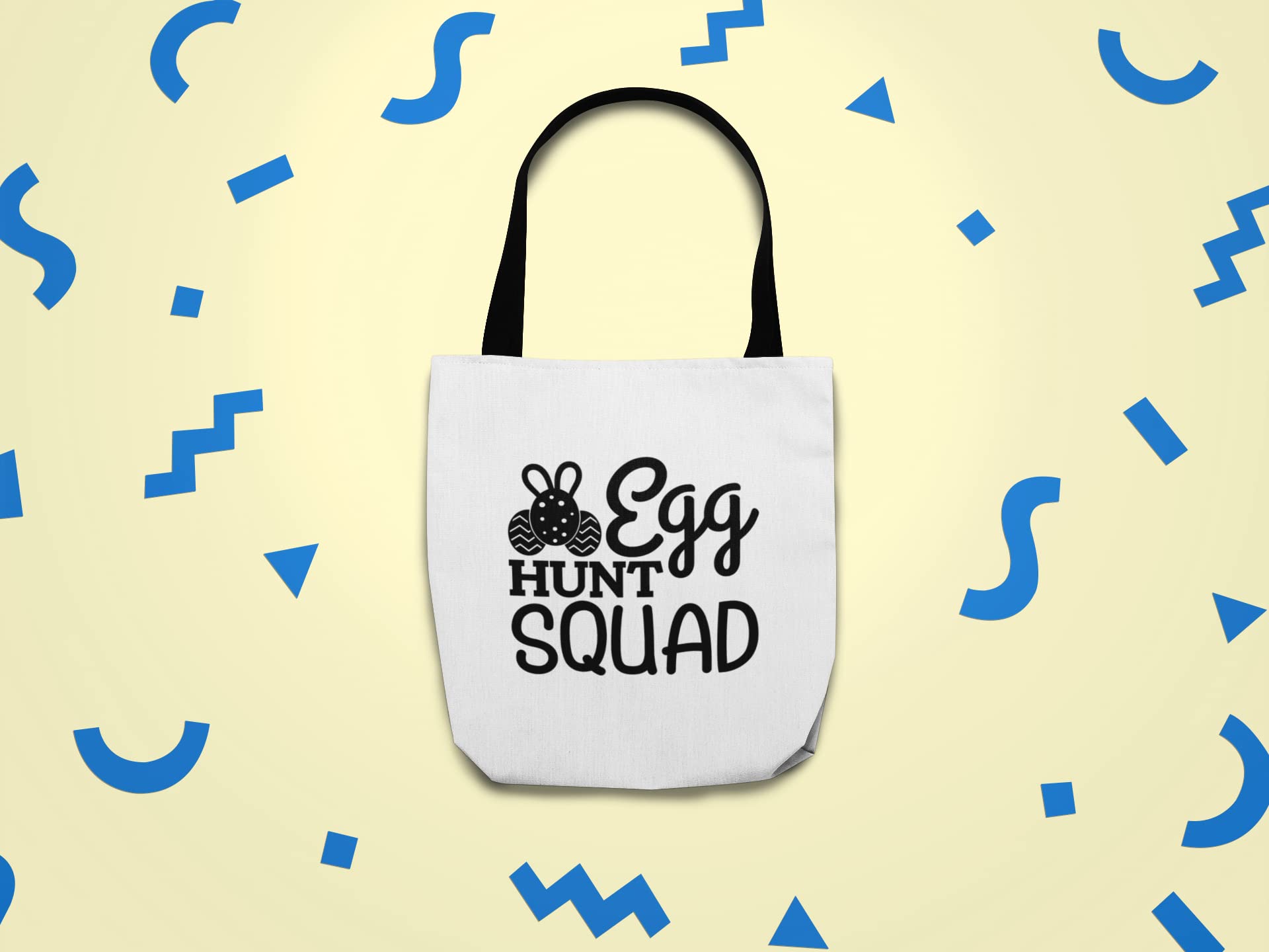 Egg Hunt Squad Iron On Decal - Easter Heat Transfer Vinyl Patch for DIY Crafts, Matching Family Shirts & Kids Easter Gifts (Black) | Perfect for Easter Party Outfits, Spring Celebrations & Family Photo Shoots