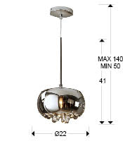 Argos 1/5/6Lt Crystal Ceiling Light Fixture - Chrome Finish Modern Chandelier for Living Room, Bedroom & Dining Room Lighting