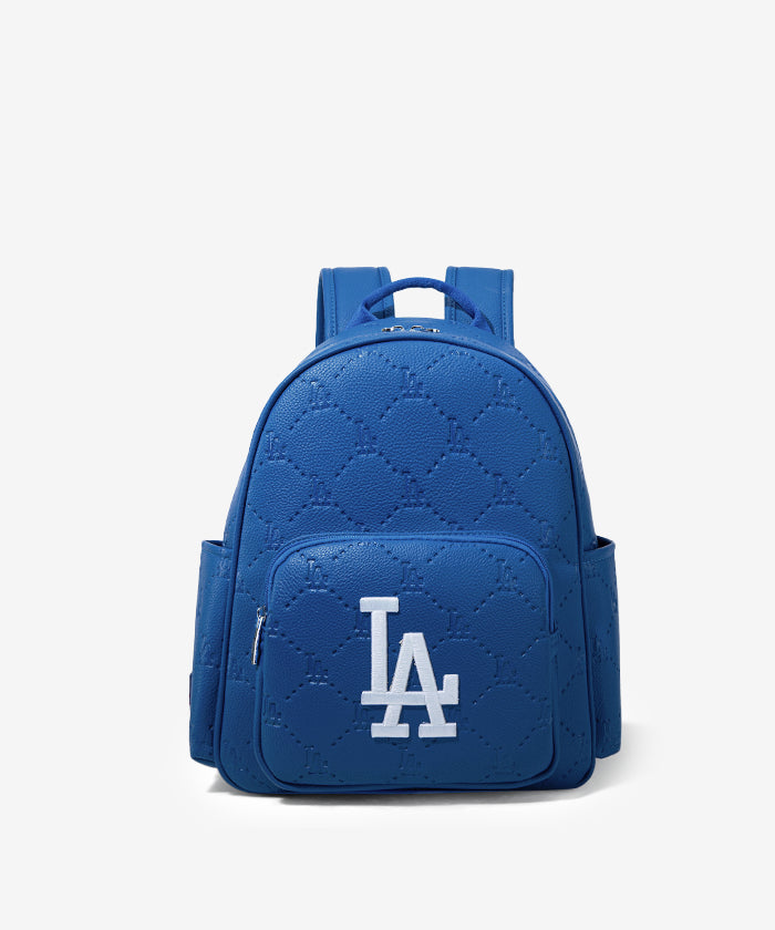 MLB Los Angeles Dodgers Genuine Leather Baseball Backpack for Men & Women - Perfect for Sports, School, Travel & Game Day