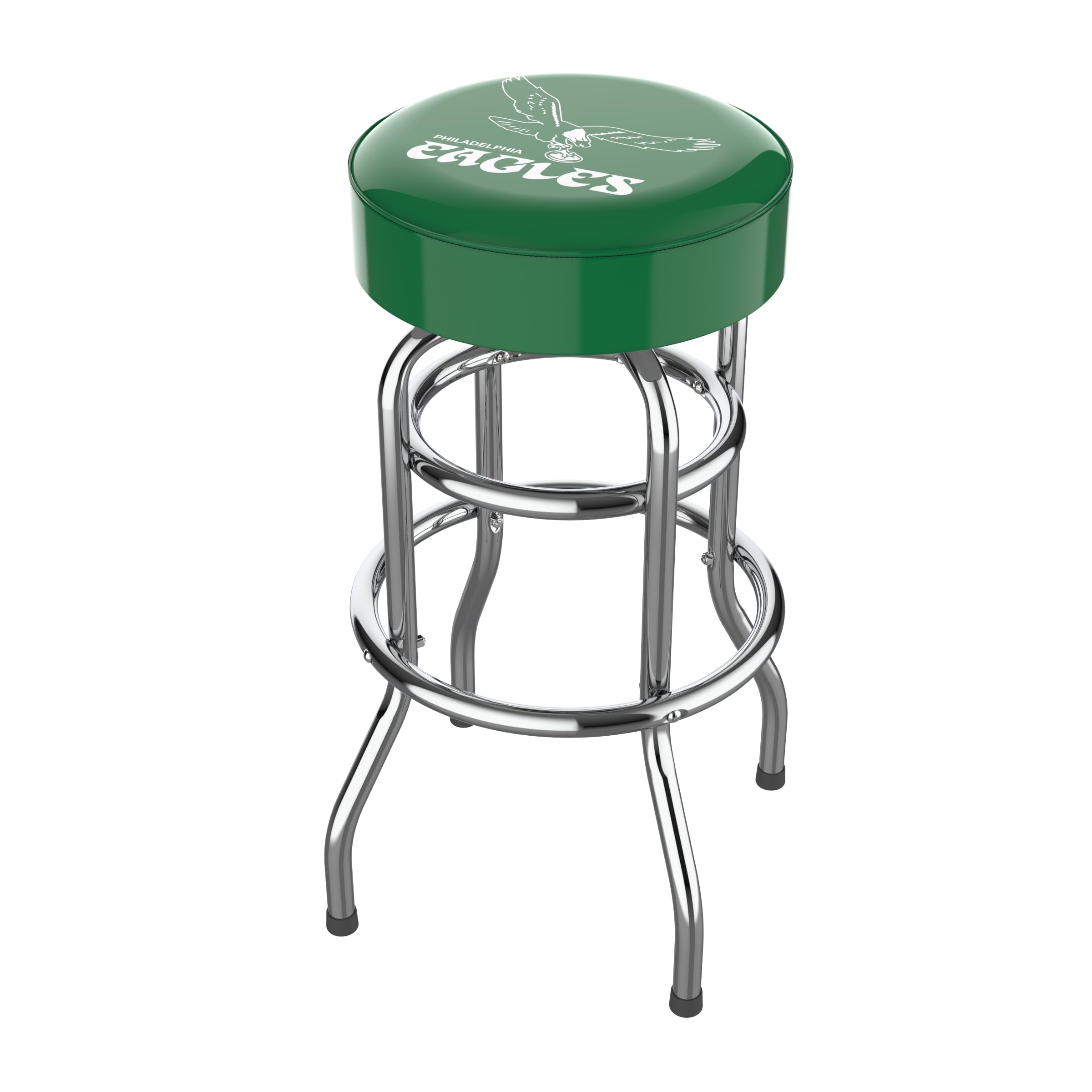 NFL Throwback Logo Chrome Bar Stool - Officially Licensed Imperial Brand - Perfect for Game Day, Man Cave & Sports Bar Decor