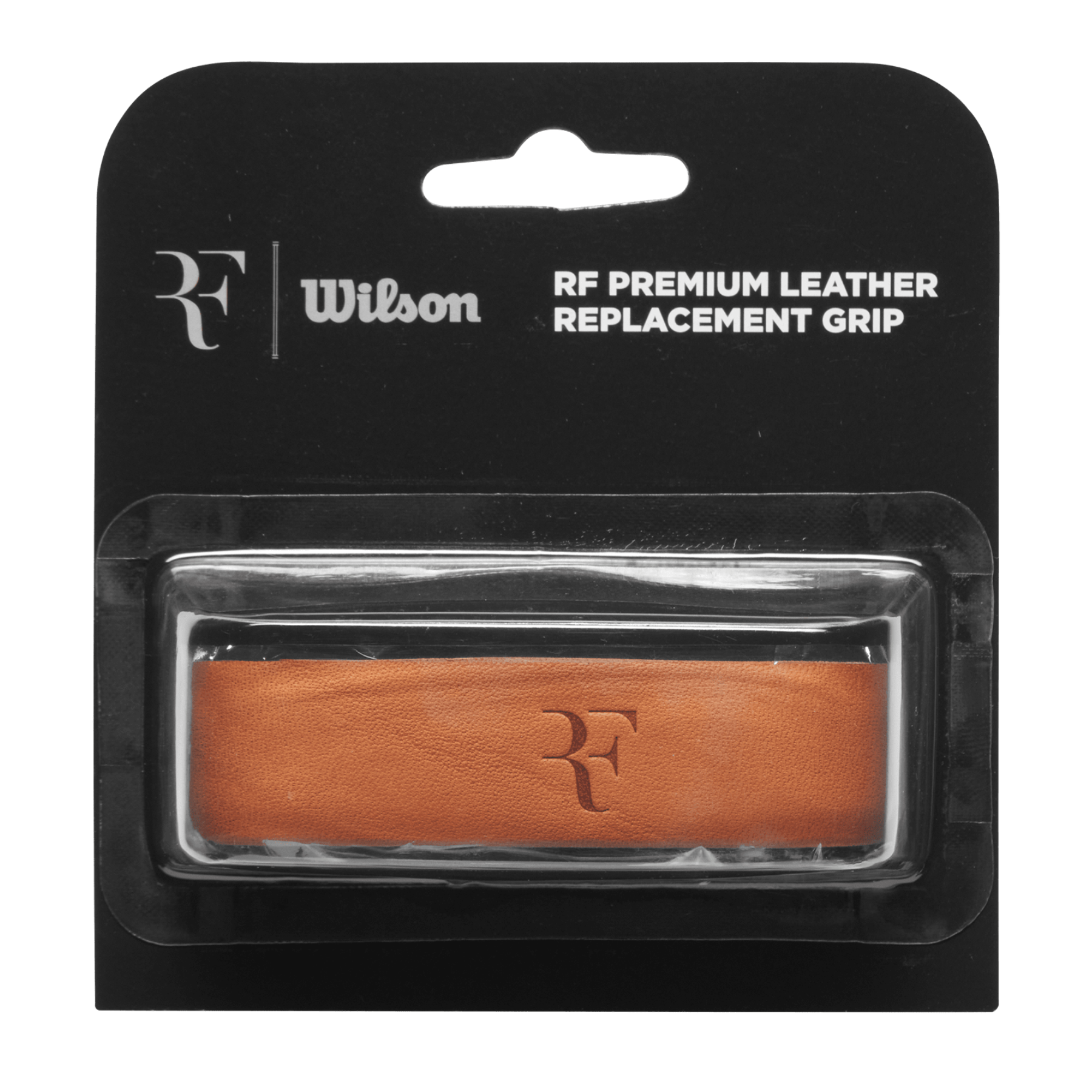 Wilson RF Leather Replacement Grip - Premium Brown Tennis Racket Grip for Enhanced Comfort & Control | Perfect for Tennis Players & Racquet Sports Enthusiasts