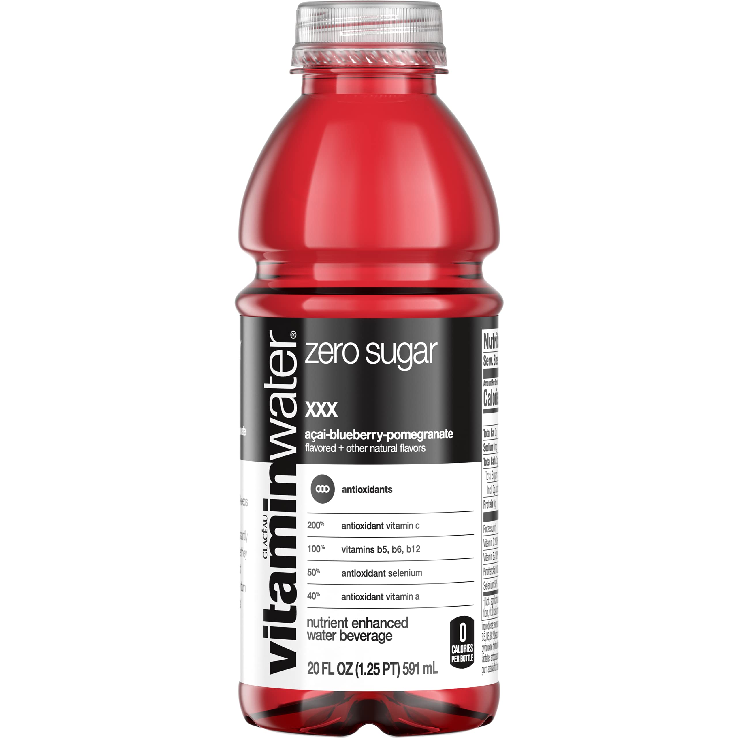 Vitamin Water ZERO Sugar Variety Pack - 12 Pack, 20 fl Oz Bottles | Electrolyte-Enhanced Flavored Water with Essential Vitamins (Rise, Shine, Ice, Look, Gutsy, XXX) | Perfect for Hydration, Workouts, Office & On-the-Go Lifestyle