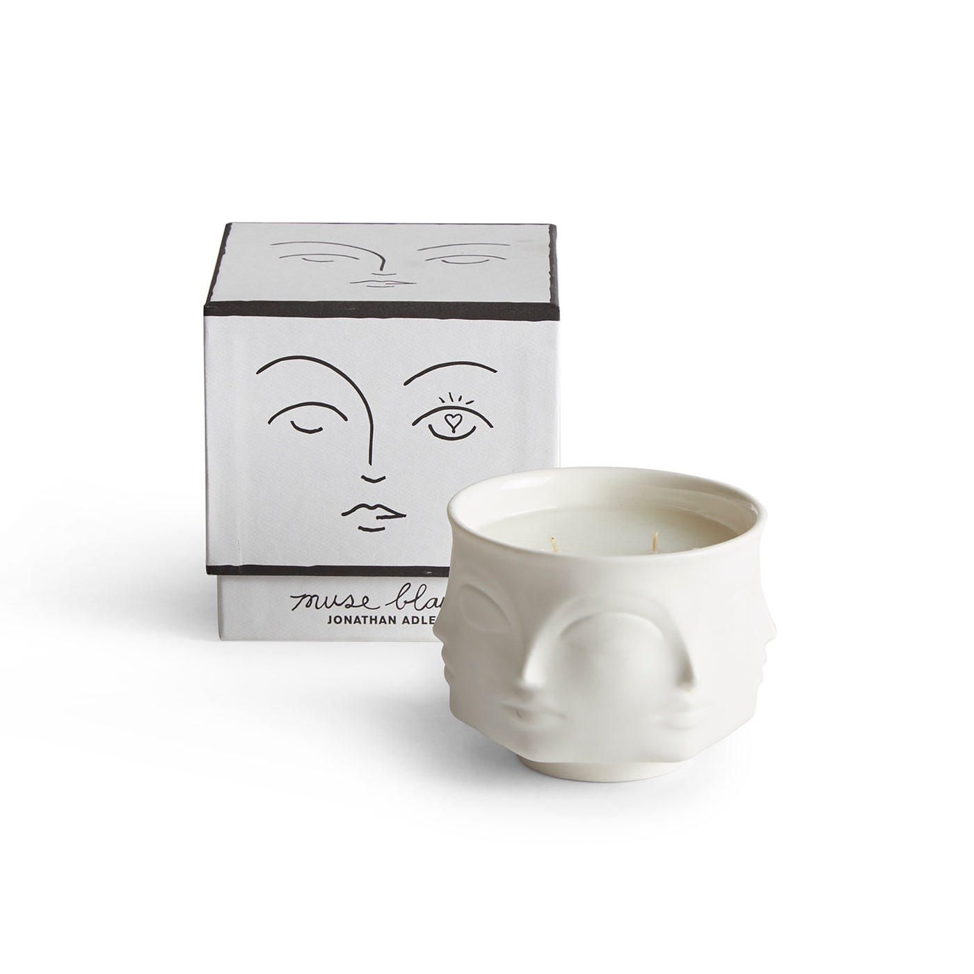 Muse Blanc Scented Candle - Premium Soy Wax Aromatherapy Candle for Home, Relaxation & Romantic Ambiance