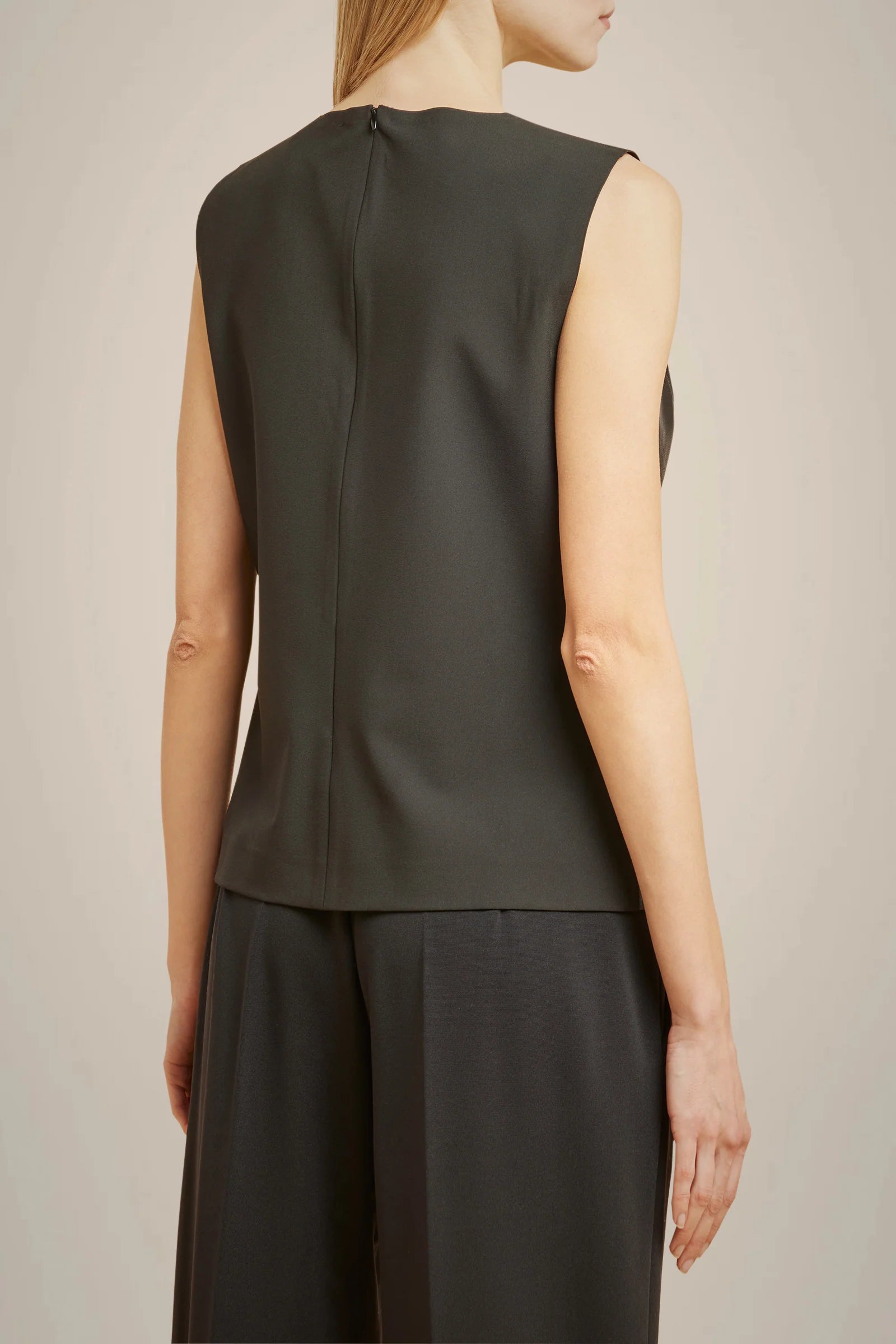 Bi-Material Blouse for Women - Soft & Stylish Black Top for Casual & Office Wear | Perfect for Layering & Everyday Outfits
