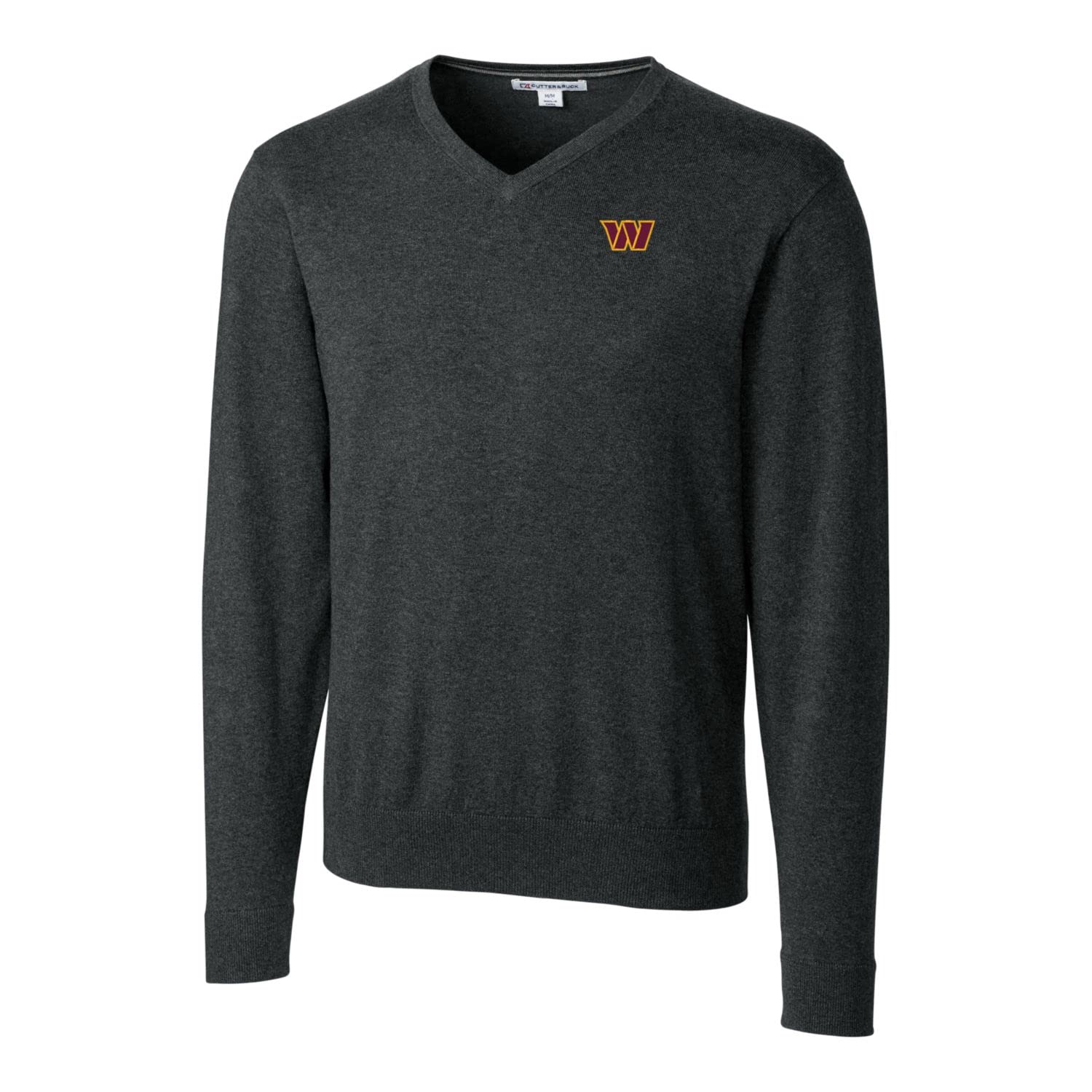 Cutter & Buck Men's NFL Big & Tall Lakemont V-Neck Sweater - Comfortable & Stylish Football Fan Apparel for Game Day & Casual Wear