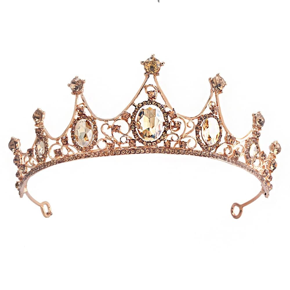 Sparkling Crystal Rhinestone Tiara Crown - Elegant Princess Headband for Quinceañera, Wedding, Birthday, Prom & Pageant | Perfect for Bridal Accessories, Special Occasions & Photo Shoots