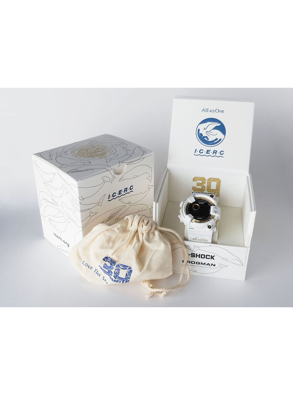 CASIO G-Shock Master of G Sea Frogman 30th Anniversary ICERC Japan Collaboration Watch GW-8201K-7JR - Made in Japan, Waterproof, Shock Resistant - Perfect for Diving, Outdoor Adventures & Sports Enthusiasts