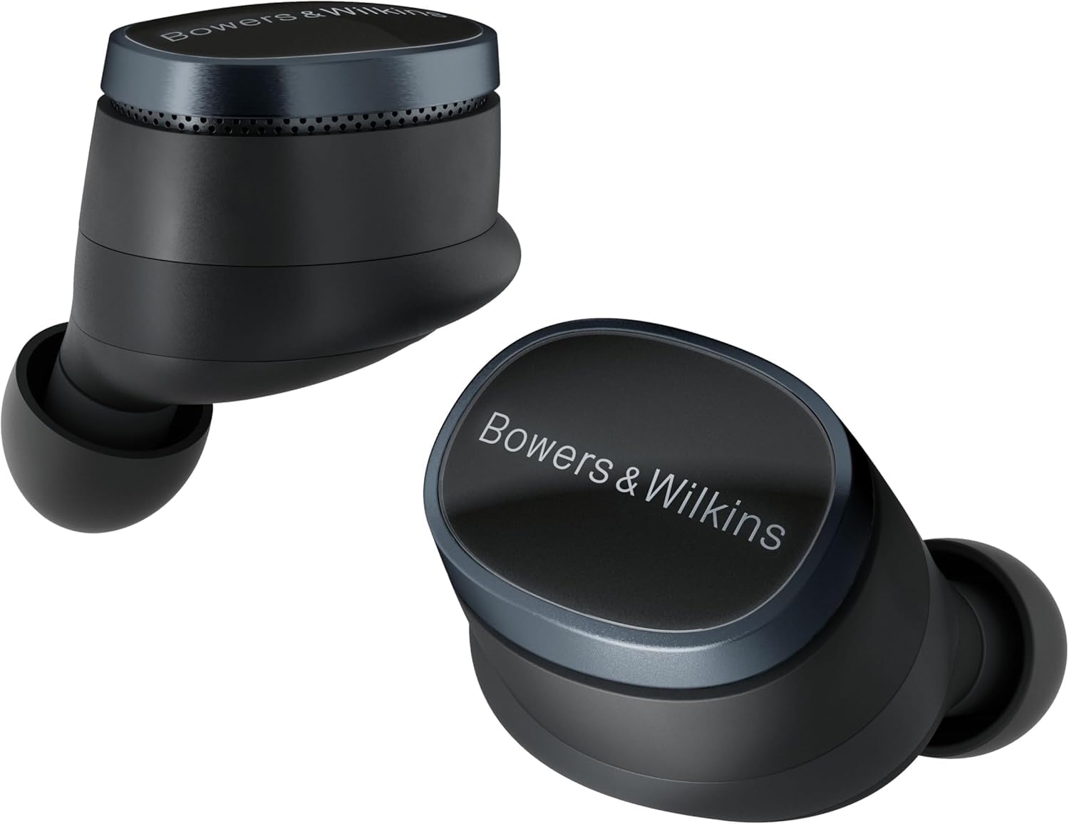 Bowers & Wilkins Pi8 True Wireless Noise Cancelling Earbuds with Bluetooth aptX, 24-bit Hi-Fi Audio, Wireless Charging, 6 Mics for Clear Calls - Anthracite Black | Perfect for Commuting, Workouts & Travel