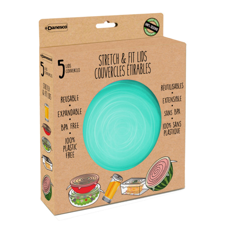Stretch & Fit Silicone Lids - Reusable Food Storage Covers for Bowls, Containers & Fruits - Perfect for Meal Prep, Leftovers & Refrigerator Organization