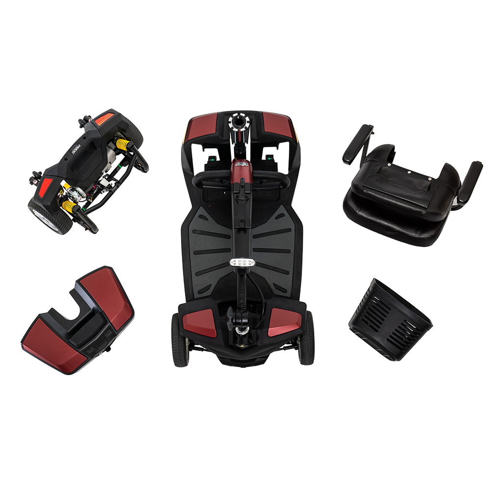 Go Go Endurance LI 4 Wheel Mobility Scooter - Lightweight & Portable for Seniors & Adults - Perfect for Shopping, Travel & Outdoor Adventures