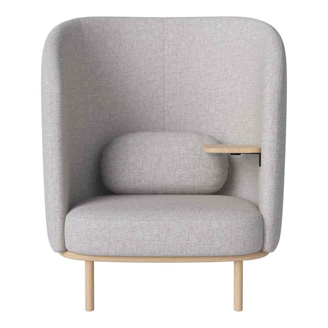 Fuuga Nesting Armchair with Table - Space Saving Modern Lounge Chair for Small Apartments, Living Room, and Office - Perfect for Relaxing, Reading, and Entertaining Guests