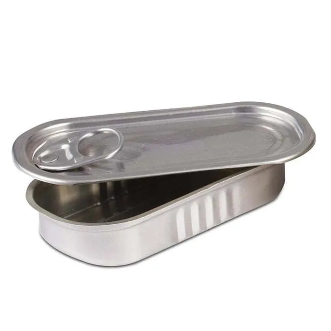 Premium Comatec Rectangular Anchovy Tin - 3oz Capacity - Perfect for Cooking, Salads & Gourmet Recipes