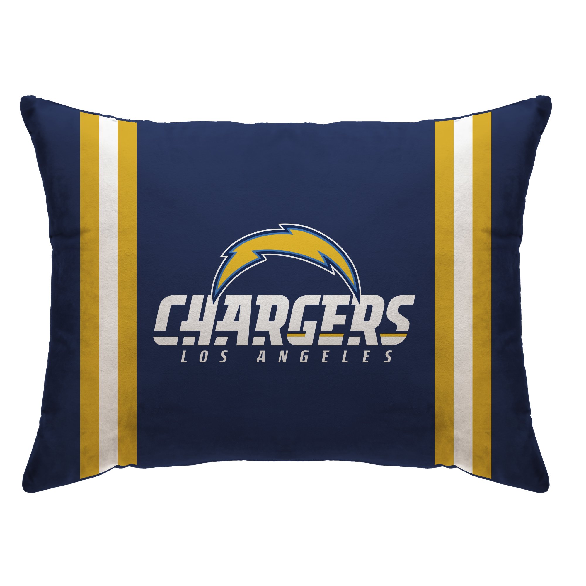 Navy LA Chargers Plush Pillow 20x26 - Soft Bed & Couch Decor