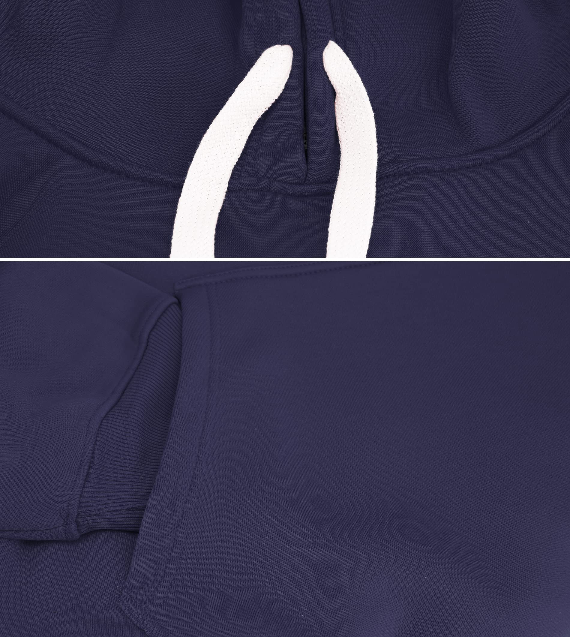 Men's Classic Fleece-Lined Hoodie with Drawstring - Athletic Gym Sweater for Workout & Running | Comfortable & Warm for Outdoor Sports & Casual Wear