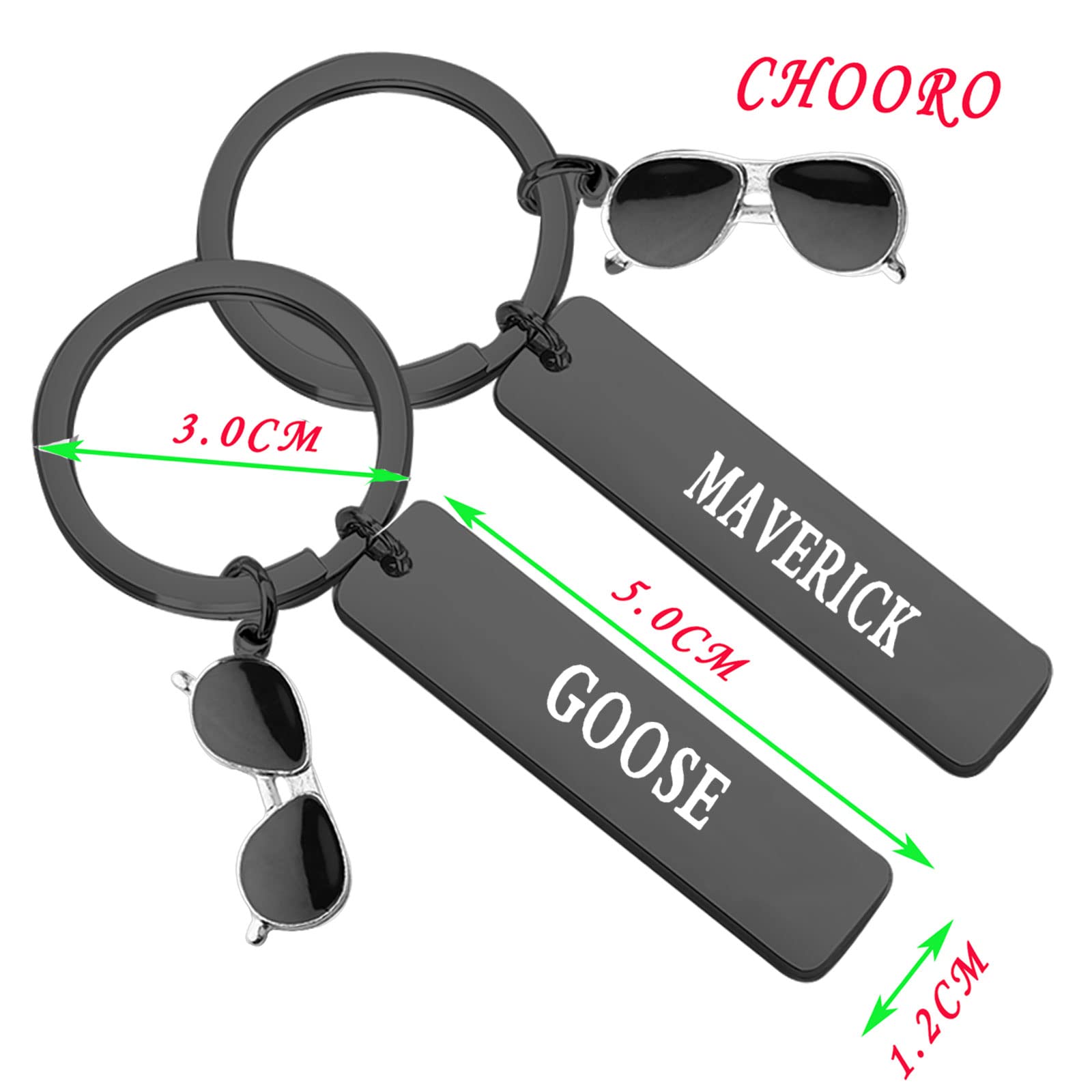 CHOORO BFF Keychain Set - Best Friend Jewelry Gift for Fans, Perfect for Birthdays, Anniversaries, and Daily Carry