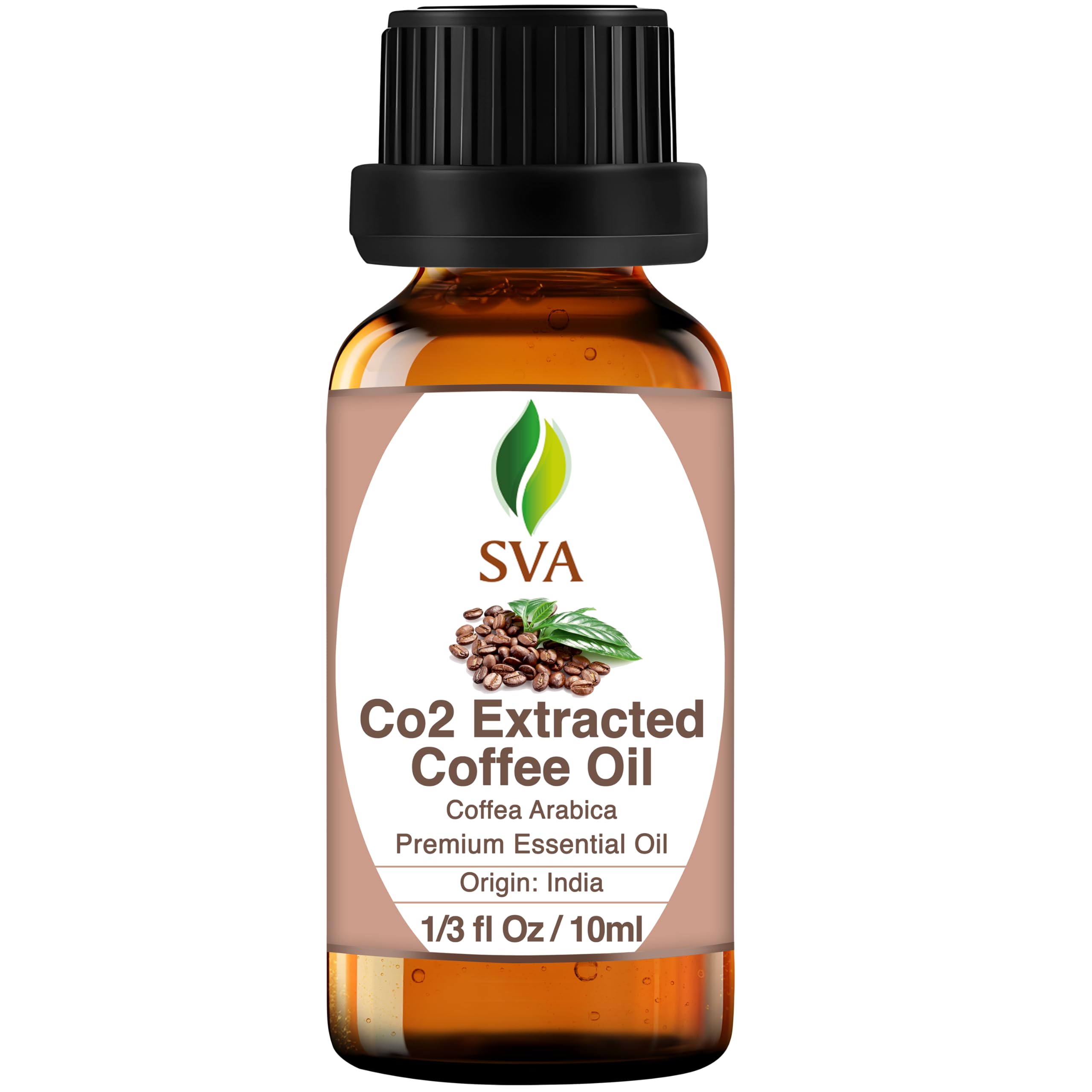 100% Pure Natural Coffee Essential Oil - 1/3 Fl Oz for Aromatherapy, Skin & Hair Care - Perfect for Diffusers, Massage, Soap & Candle Making - Relaxing Scent for Home Spa & Self-Care Rituals