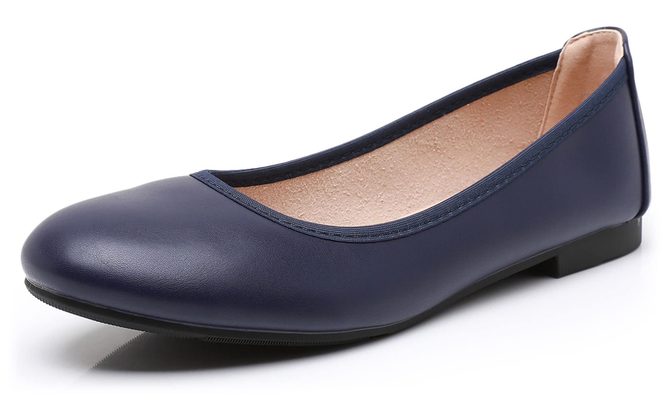 VenusCelia Women's Comfortable Ballet Flats - Elegant Pointed Toe Slip-On Shoes for Work, Office & Casual Wear | Lightweight & Breathable Walking Shoes for Women