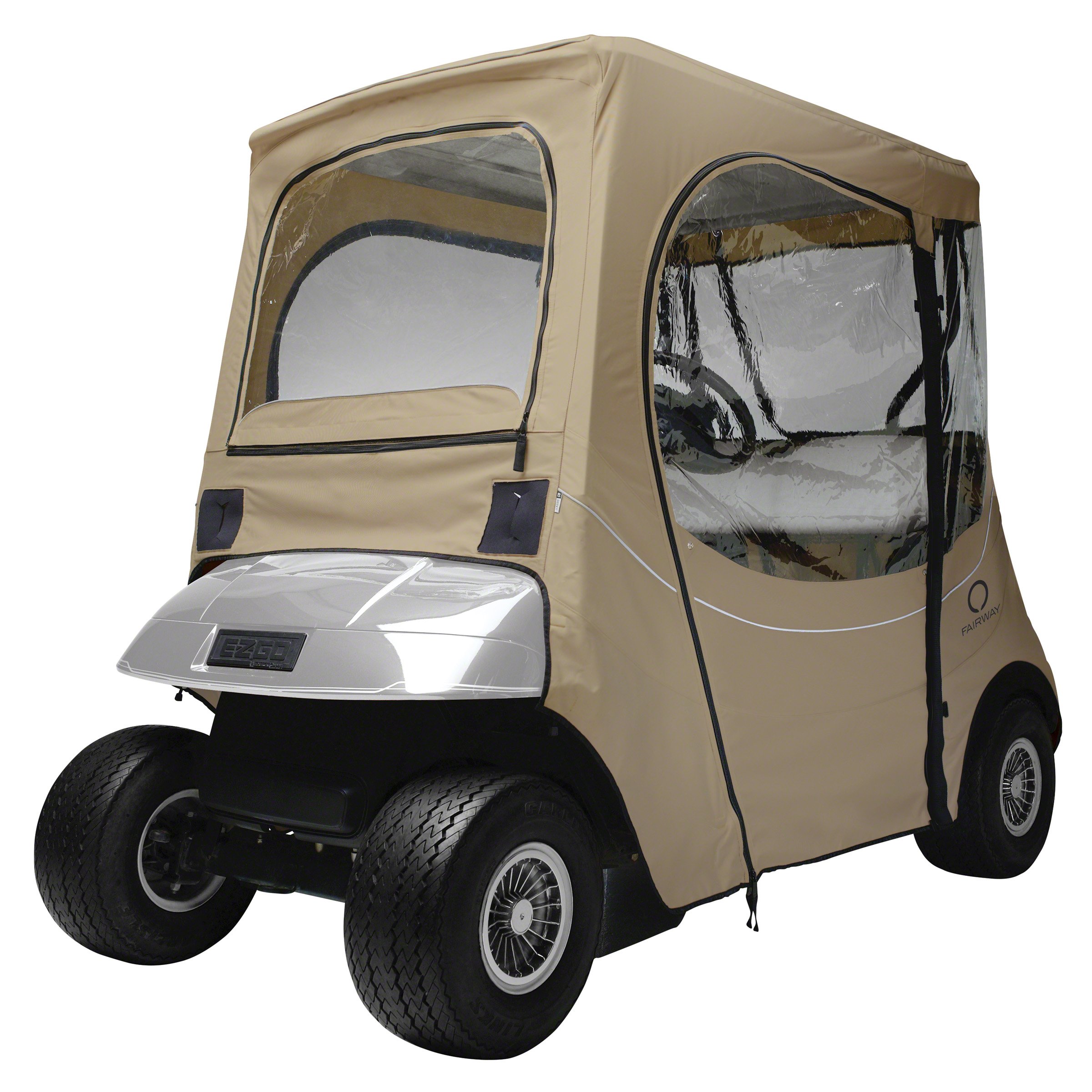 Classic Fairway Golf Cart Cover - Waterproof & UV-Resistant Enclosure for E-Z-Go Golf Carts | All-Weather Protection for Outdoor Storage & Transport