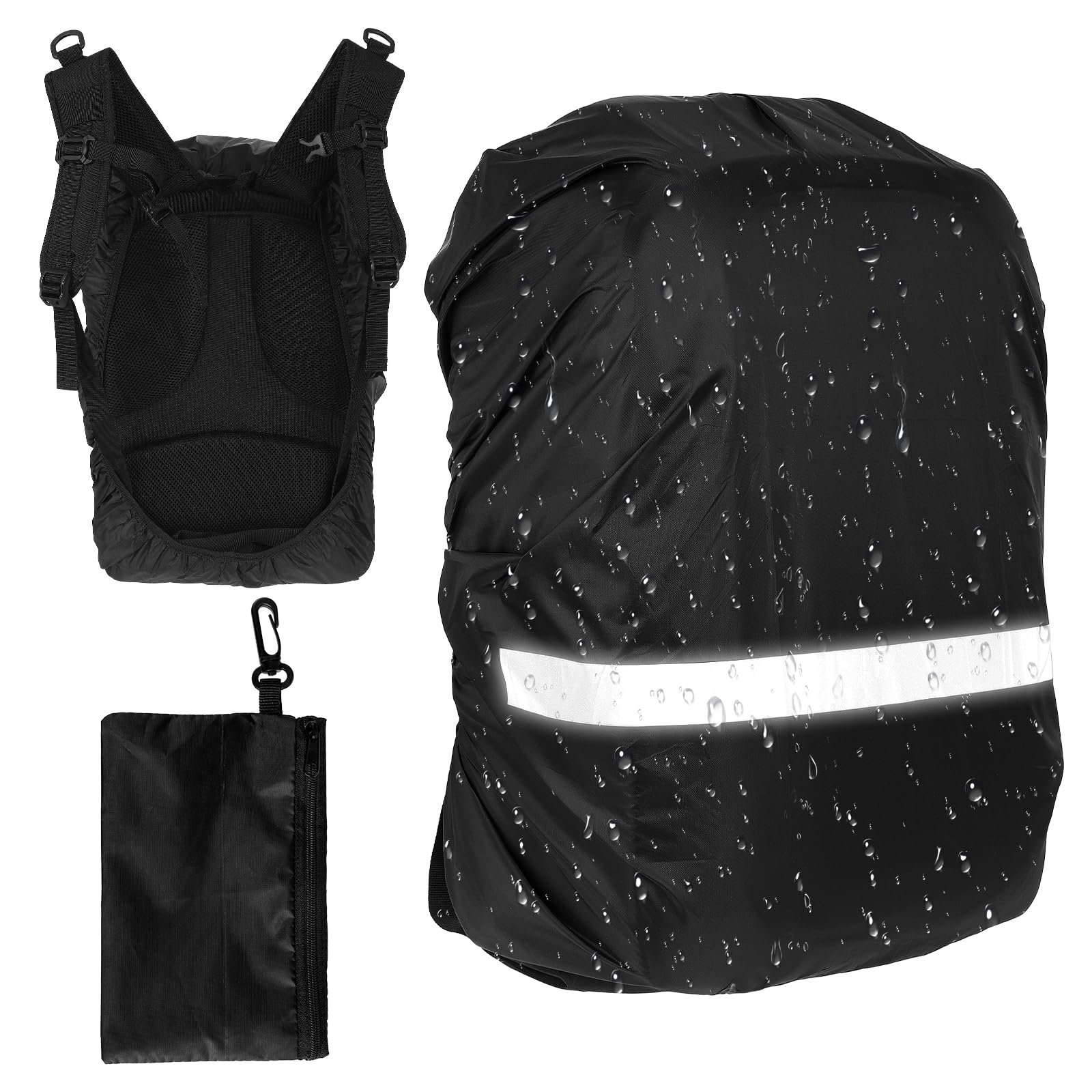 Waterproof Backpack Rain Cover with Reflective Strip - Ultralight Outdoor Rain Protection for Hiking, Camping, Cycling & Travel - Keep Your Gear Dry in Any Weather