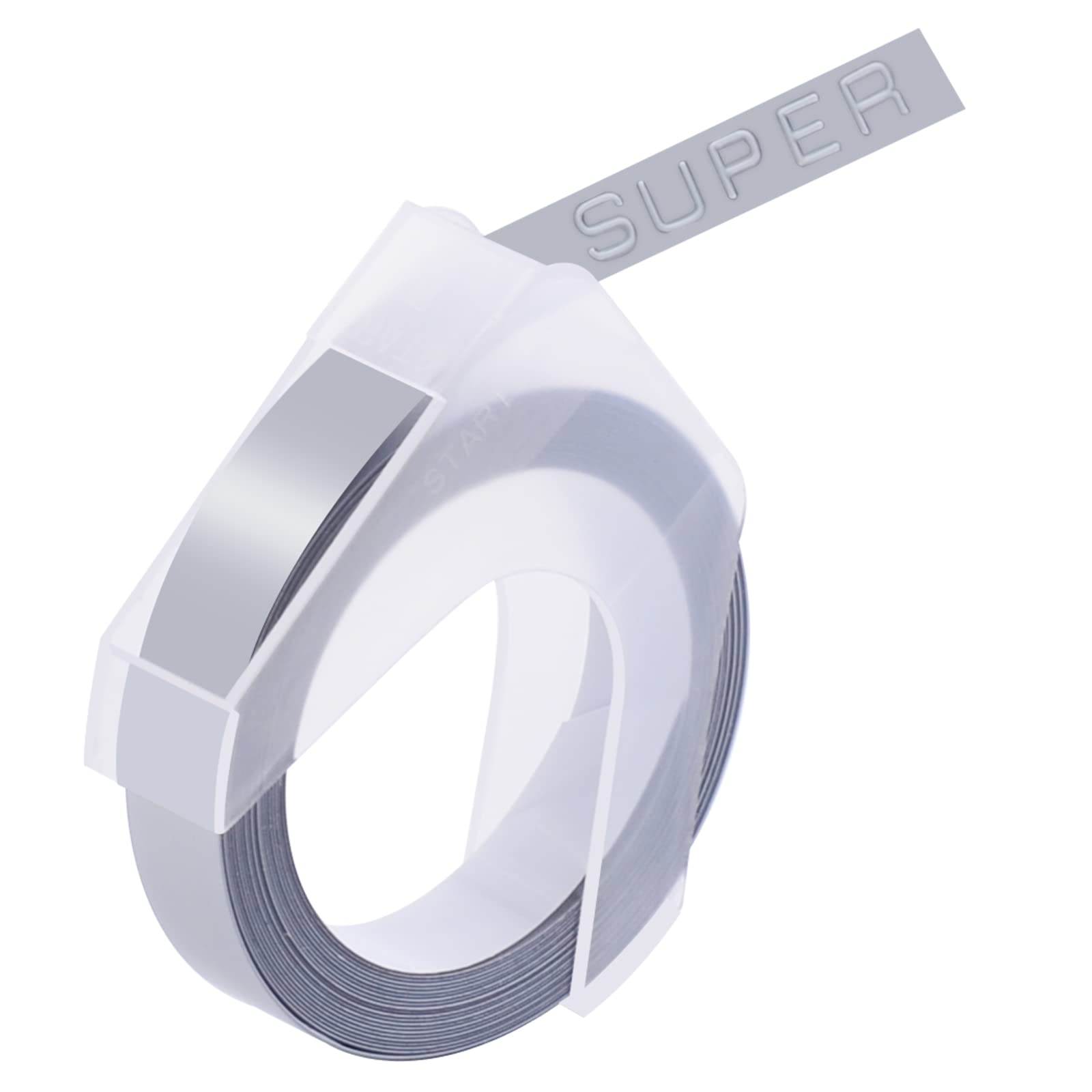6 Pack Dymo 3D Plastic Embossing Label Tapes - 9mm (3/8