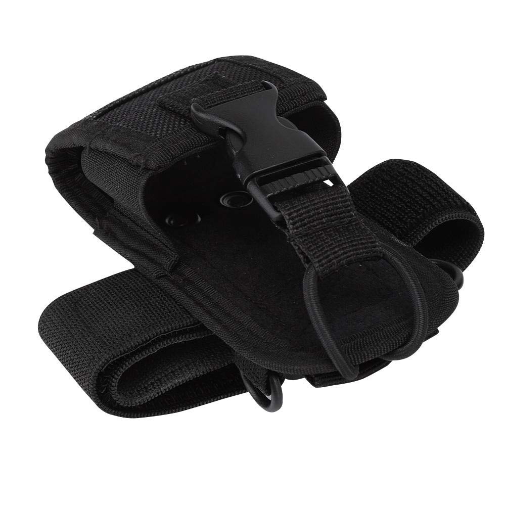 ASHATA Universal Two-Way Radio Arm Bag - Lightweight Nylon Anti-Wear Portable Walkie Talkie Holder with Adjustable Armband - Perfect for Outdoor Activities, Construction Sites, Security Work and Emergency Communication