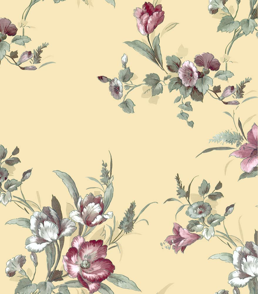 Vintage Peonies Floral Peel and Stick Wallpaper - 17.7