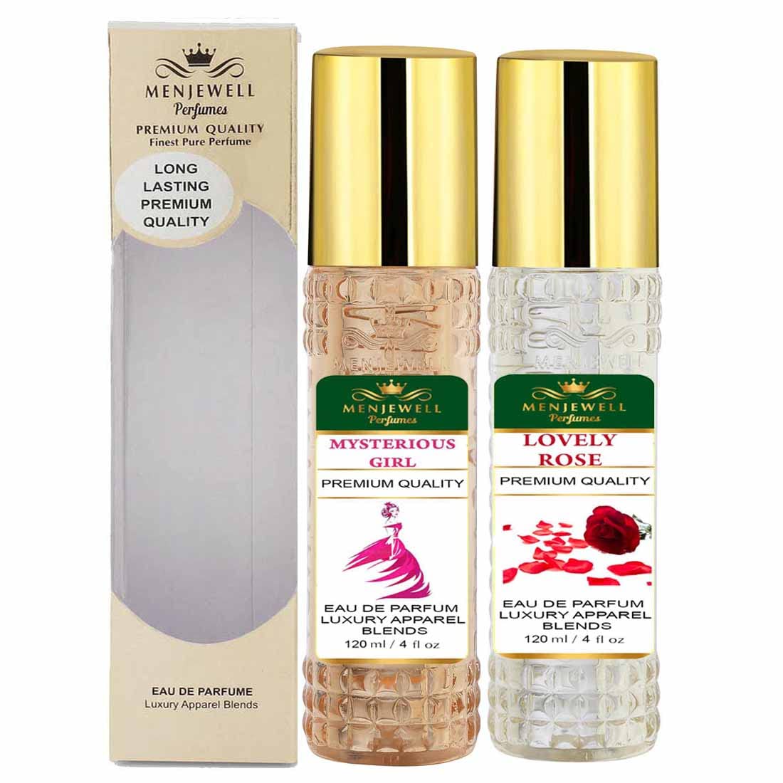 Mysterious Girl Perfume for Women - Long Lasting Eau De Parfum (2 Pack) | Floral Rose Fragrance Spray | 240ml (120ml x 2) | Perfect for Date Night, Office & Special Occasions