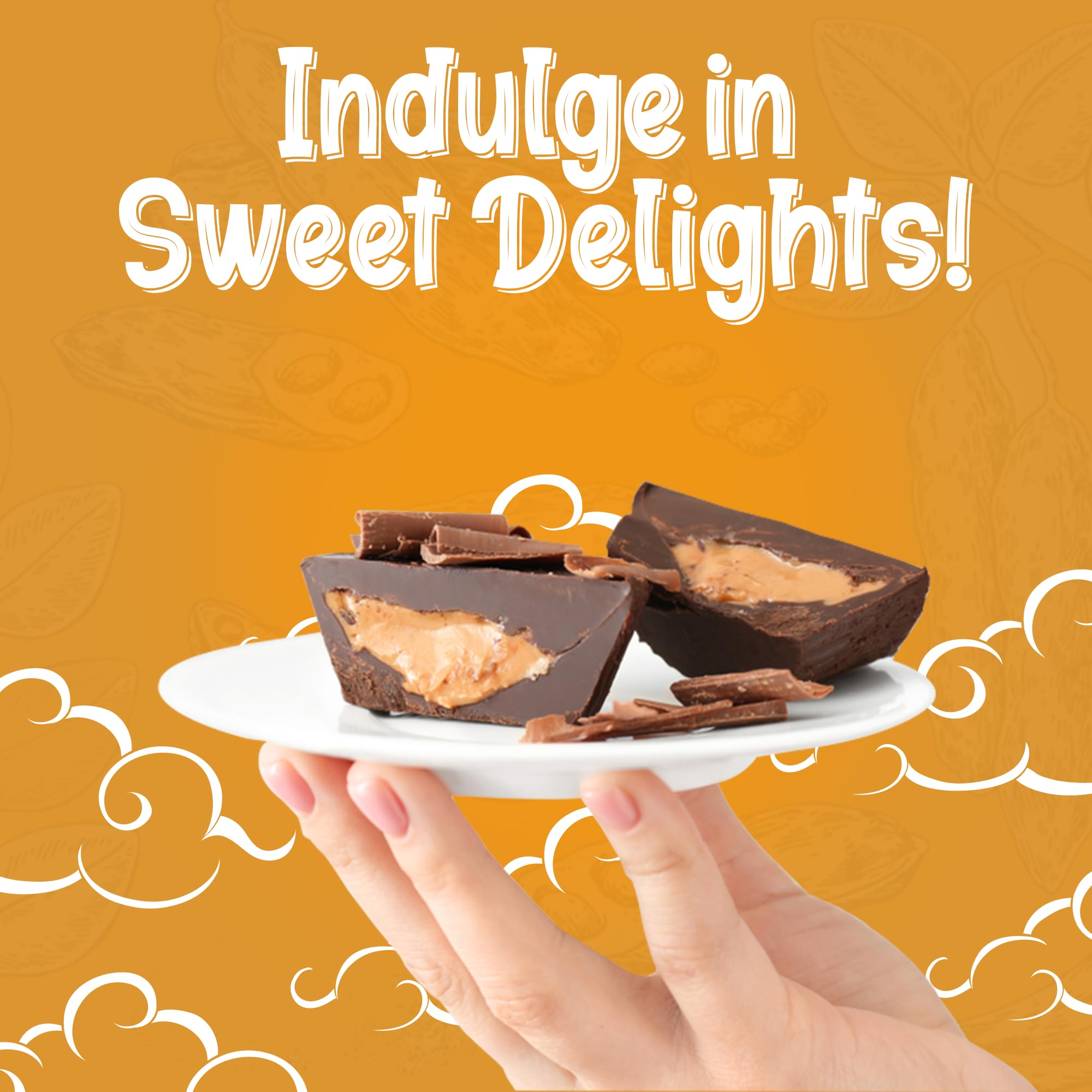 Missy J's Vegan & Gluten-Free Peanut Butter Carob Cups - 12 Pack (0.9 Oz Each) | Healthy Coconut Sugar Sweetened Chocolate Alternative | Caffeine-Free Snacks for Kids, Desserts & Healthy Treats | Perfect for Lunchboxes, Parties & Weight Management