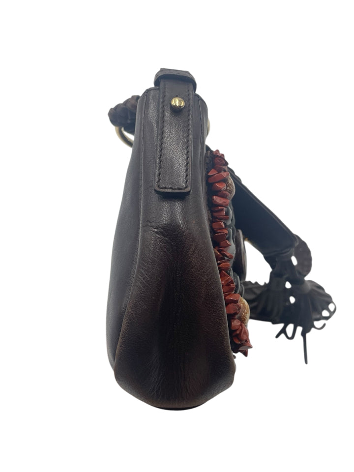 Vintage Yves Saint Laurent Beaded Tassel Shoulder Bag - Luxury Designer Crossbody Purse for Women, Perfect for Evening Parties & Special Occasions