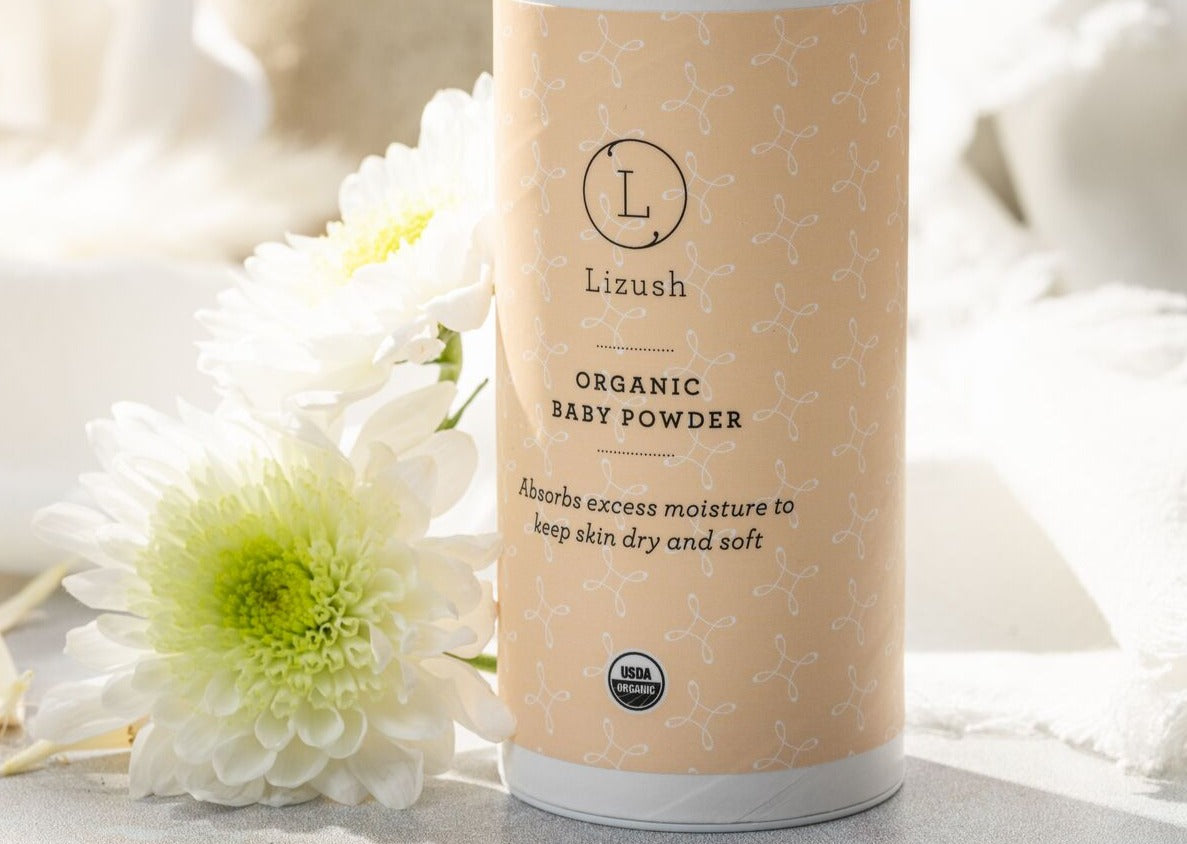 Organic Baby Powder - Talc Free, Hypoallergenic & Gentle for Sensitive Skin | Perfect for Diaper Changes, Post-Bath Care & Daily Comfort