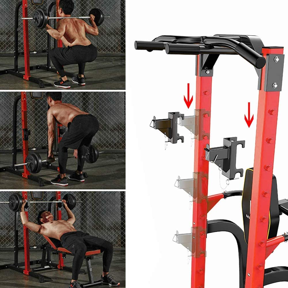 ZENOVA Adjustable Pull Up Bar Station & Power Tower - Multi-Function Home Gym Equipment for Strength Training, Chin Ups, Dips & Workouts - Perfect for Home Fitness, Garage Gym & Small Spaces