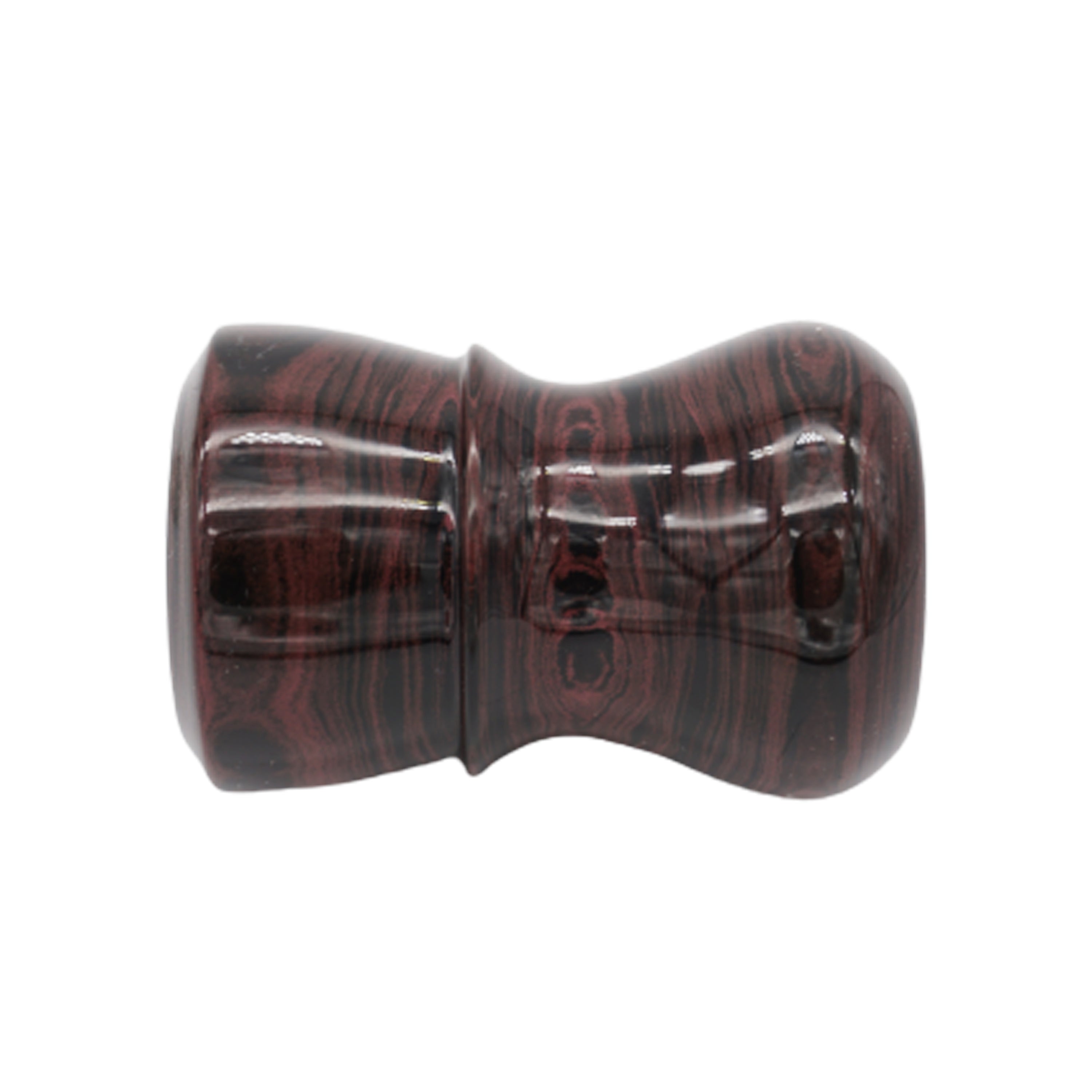 Premium Handmade Raspberry Ebonite Shaving Brush Handle - Fits 24mm & 26mm Knots - Perfect for Wet Shaving & Barber Shop Grooming Rituals