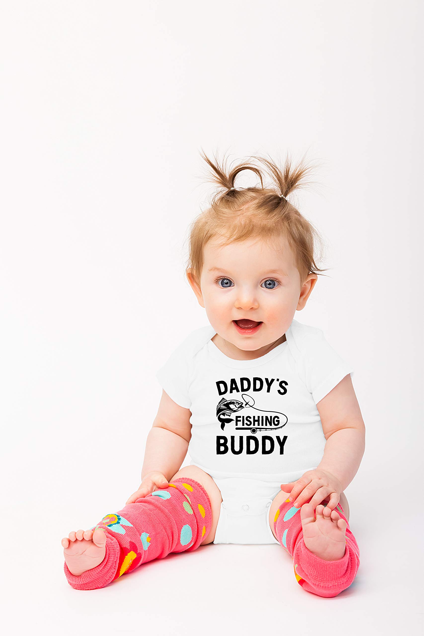 Funny Baby Bodysuit - Daddy's Fishing Buddy Outfit for Newborns & Toddlers - Perfect for Family Adventures