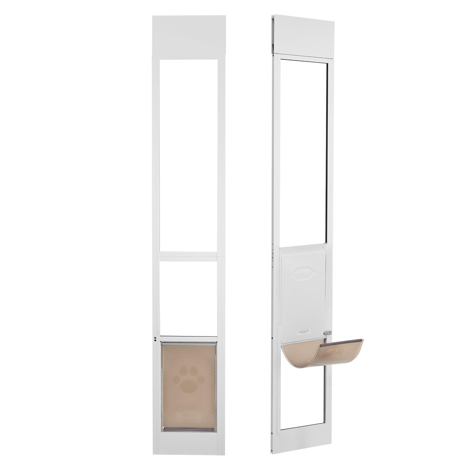 VEVOR Adjustable Pet Door for Sliding Glass Doors - 75 7/8