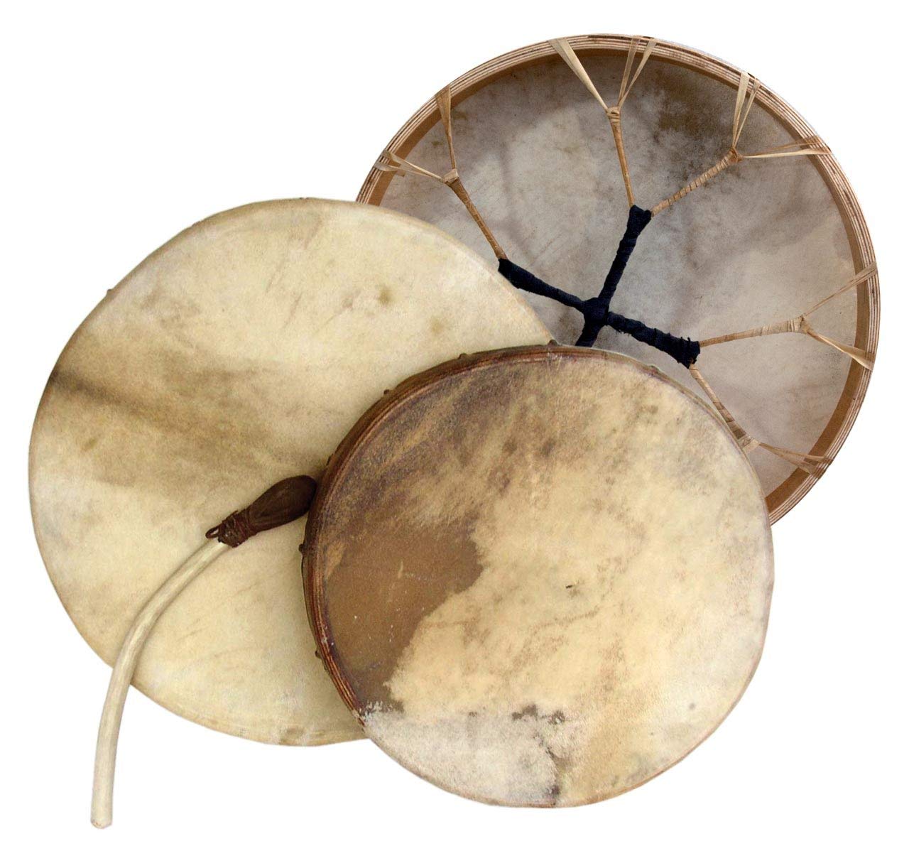 24 Inch Handmade Shaman Drum with Goat Skin - Premium Round Frame Drum for Meditation, Rituals & Sound Healing