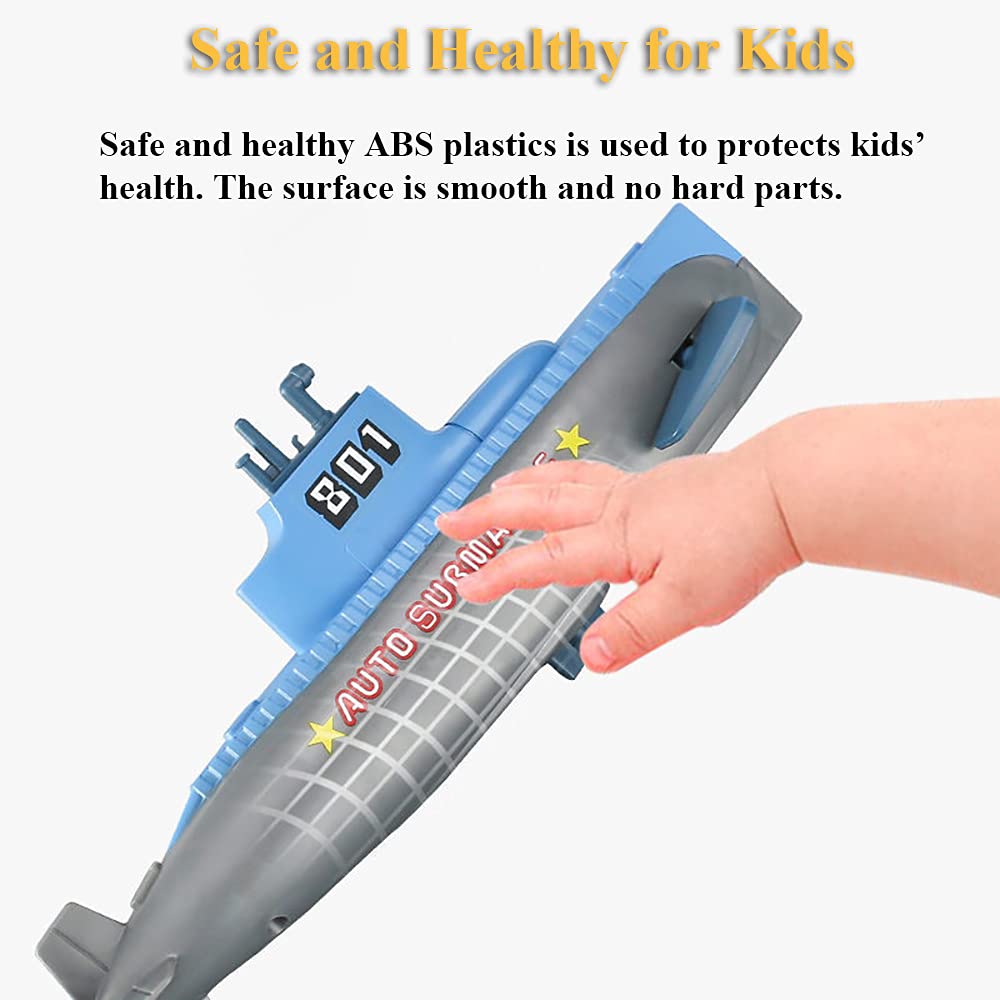Wind Up Submarine Bath Toy - Clockwork Pigboat Floating Toy for Kids, Swimming Bathtub & Fish Tank Water Play - Fun Submarine Model Toy for Boys and Girls - Perfect for Bathtime, Pool Parties & Sensory Play