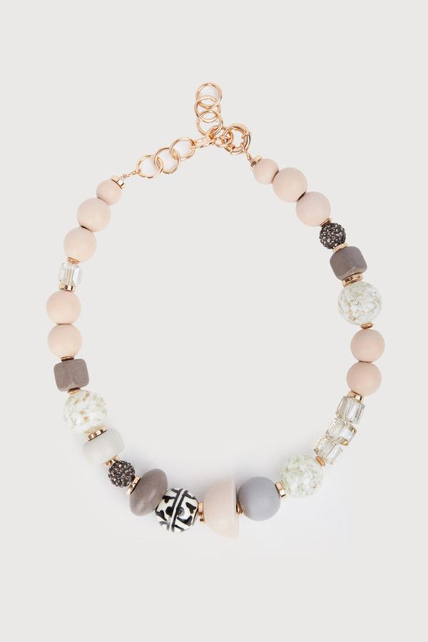 Trendy Mixed Media Chunky Beaded Necklace for Women - Boho Statement Jewelry for Parties, Weddings & Everyday Wear