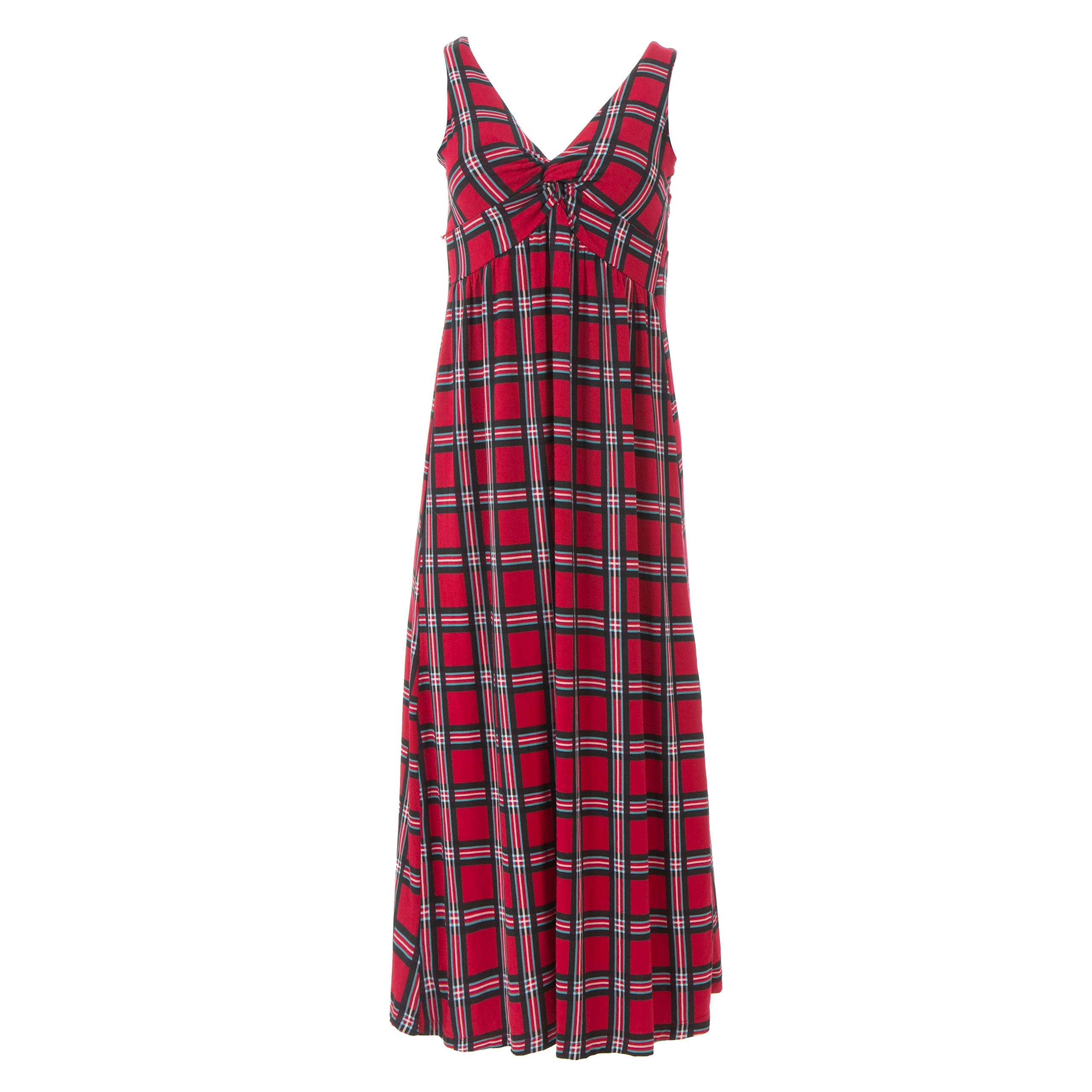 KicKee Women's Printed Simple Twist Nightgown - Soft & Comfortable Sleepwear for Nighttime Relaxation & Lounging