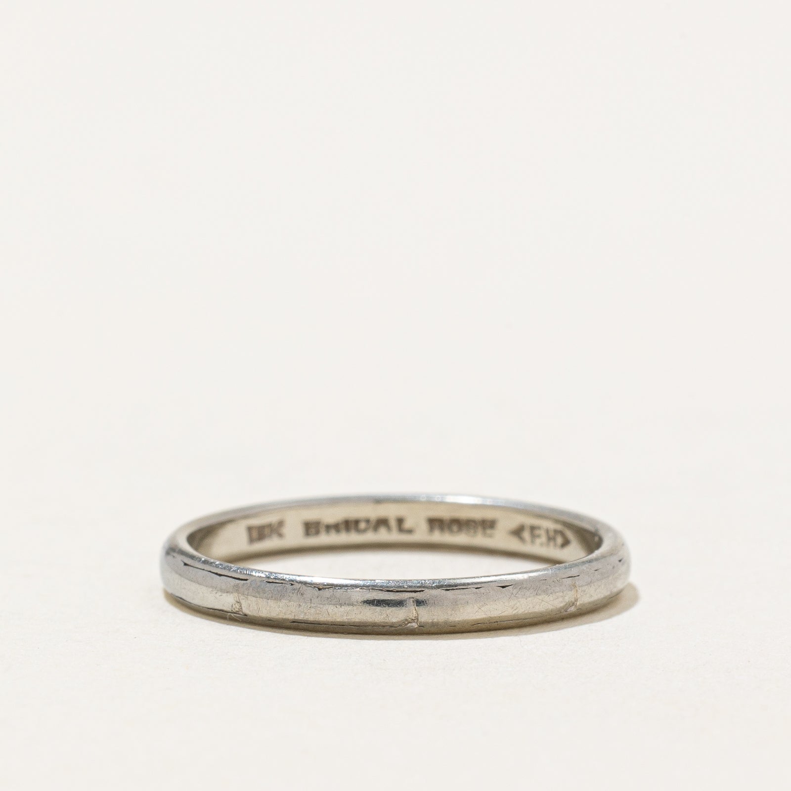 18K White Gold Wedding Band Ring for Women - 2.19mm Thin Comfort Fit Size 5.5 - Perfect for Engagement, Anniversary & Everyday Wear