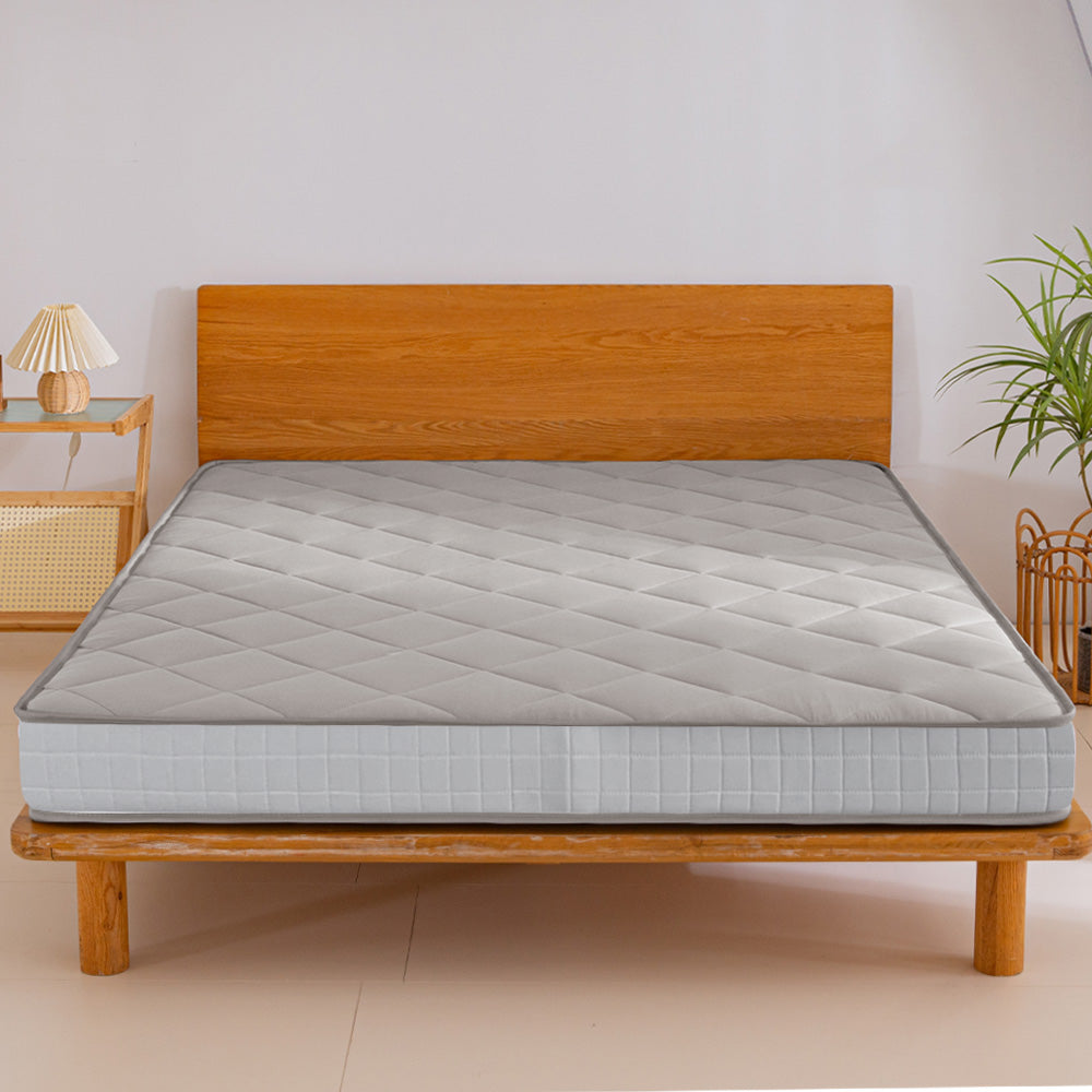 MAXYOYO 6-Inch Extra Thick Floor Futon Mattress - Diamond Quilting Design, Grey Memory Foam Mattress for Guest Bed, Dorm Room, or Living Room Floor Sleeping