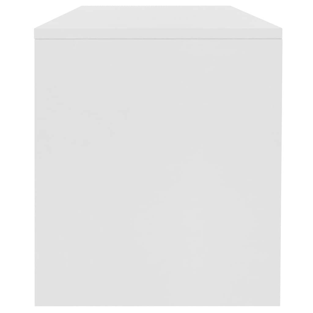 Modern White Rectangular Coffee Table with Storage Shelf - Elegant Cocktail Table, Sofa Table & Side Table for Living Room, Lounge & Office - Durable & Functional Home Decor