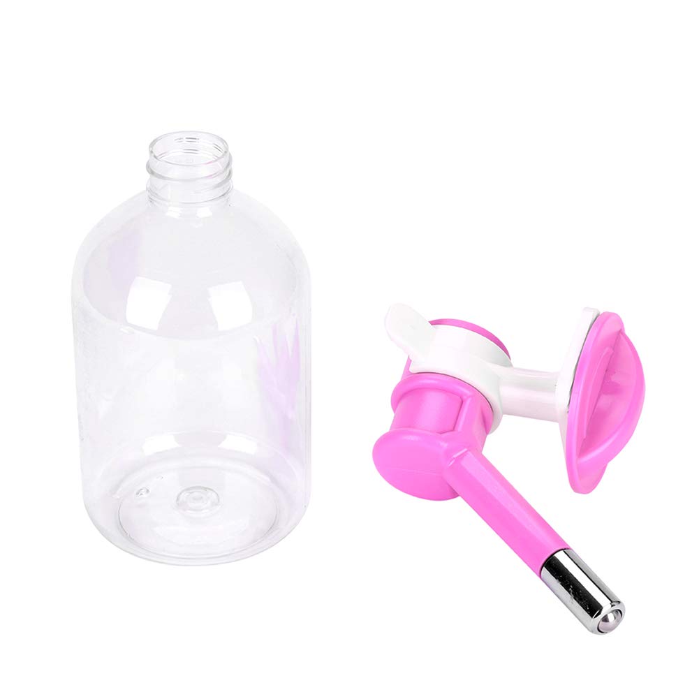 Automatic No-Drip Hanging Pet Water Feeder Bottle - 500ml/17oz Dog Kennel Cage Water Dispenser for Puppies, Small Animals | Ideal for Travel, Crate Training & Outdoor Adventures
