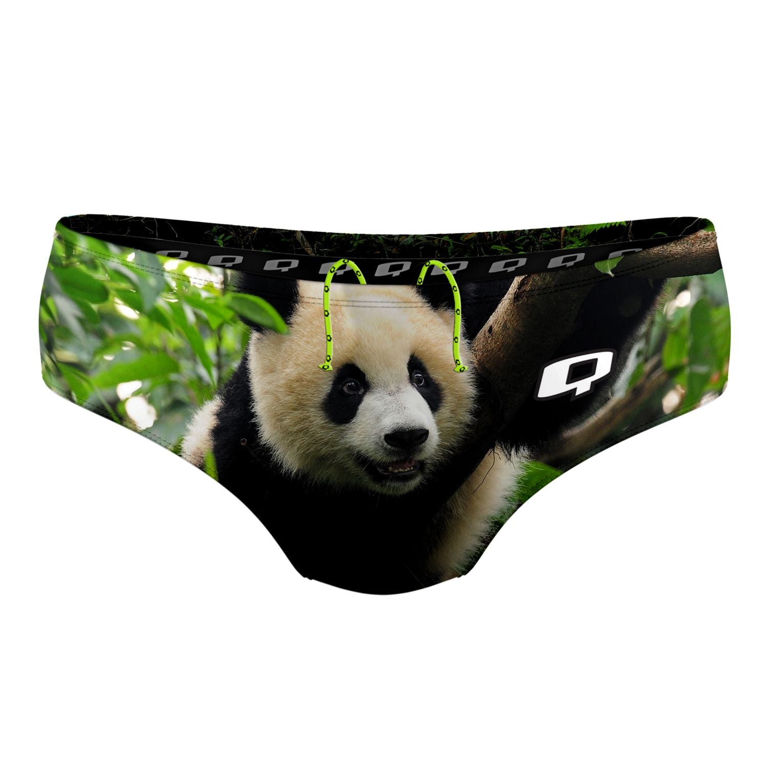 Panda Bear Classic Brief Swimsuit - Comfortable Swim Trunks for Men, Quick Dry Beach Shorts - Perfect for Swimming, Surfing, and Summer Vacations