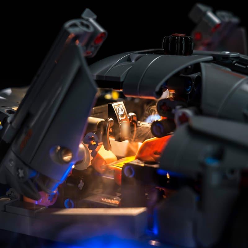 LEGO Technic Koenigsegg Jesko Absolut Hypercar 42173 Light Kit - Grey Building Blocks Lighting Set for Model Cars | Perfect for Display, Night Showcase & LEGO Enthusiasts Collection