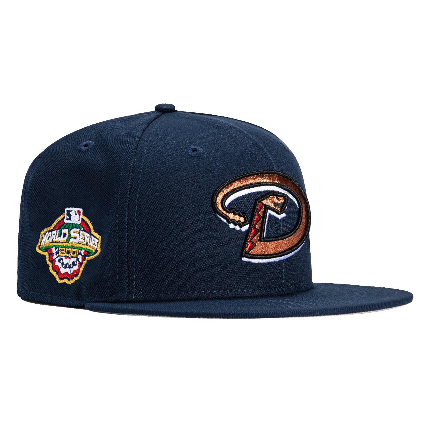 New Era 59Fifty Arizona Diamondbacks 2001 World Series Patch Snapback Hat - Navy Blue Hour Edition | Official MLB Licensed Baseball Cap for Men & Women | Perfect for Games, Collecting & Streetwear Fashion