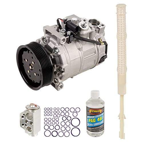 2007 VW Touareg V8 AXQ AC Compressor with Repair Kit - OEM Replacement Part 60-89894RK - Perfect for AC System Repair & Summer Cooling Maintenance