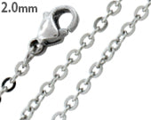 2MM Stainless Steel Flat Rollo Chain Necklace for Women & Men - Durable & Hypoallergenic Jewelry for Everyday Wear, Gifts & Special Occasions