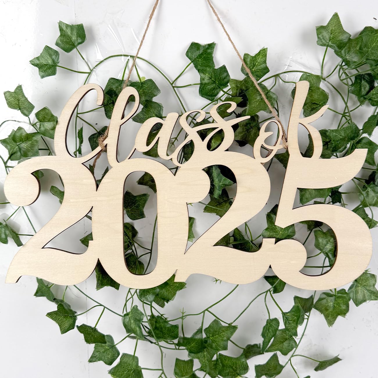 Class of 2025 Wooden Graduation Sign - First Day of School & Photo Booth Prop - 2025 Graduation Decorations, Ornaments & Wood Cutout Signs for Senior Year Celebrations, Parties & Memory Keepsakes