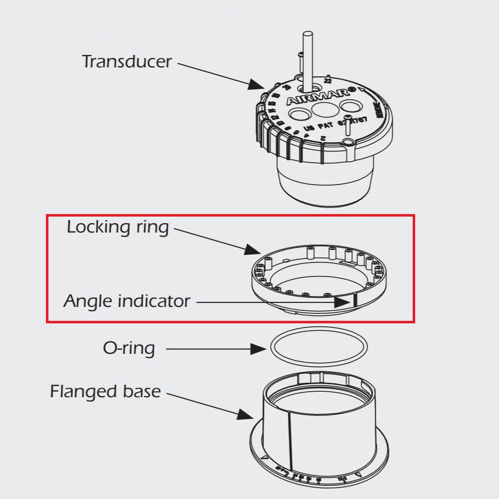 Airmar P79 Transducer Locking Ring - High-Quality Marine Accessory for Fish Finders & Depth Sounders - Perfect for Boat Navigation & Fishing Adventures